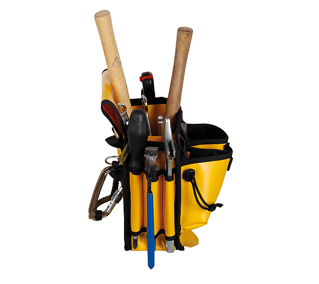 Singing Rock Toolkit bag filled with work equipment