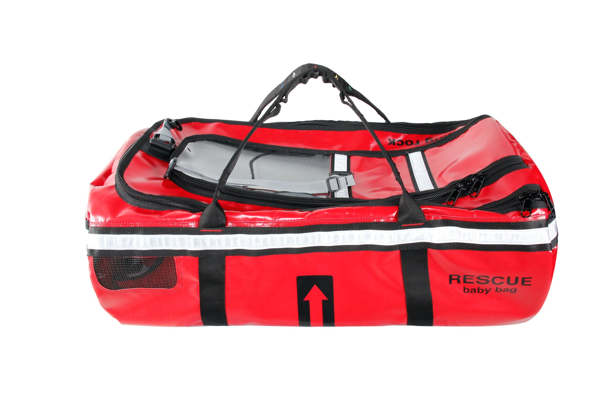 Side of Singing Rock Baby Rescue Bag