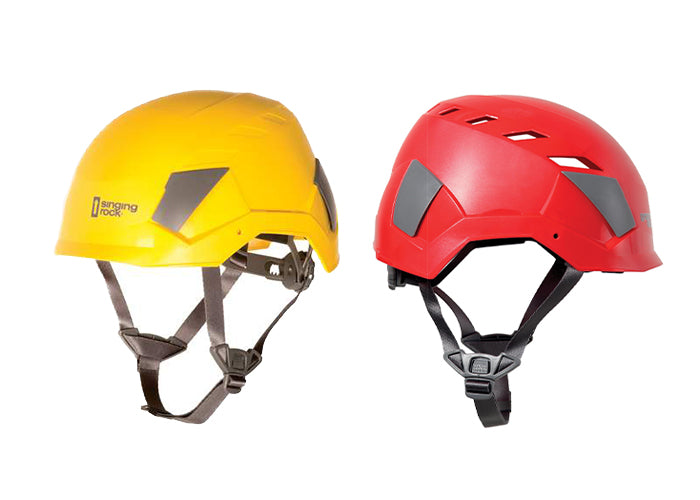Flash helmets from Singing Rock for rope access technicians