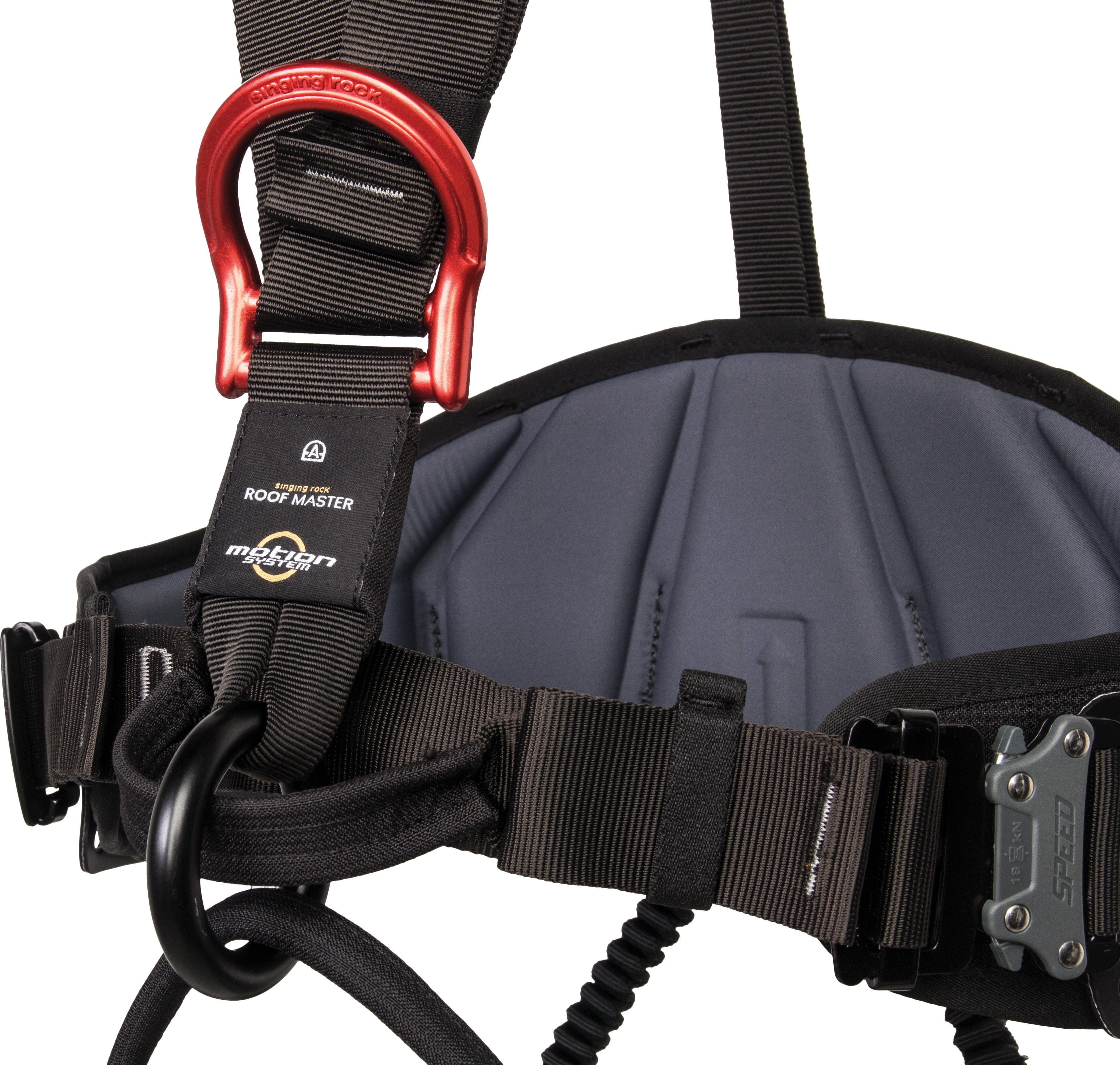 Detailed View of Roof Climbing Harness